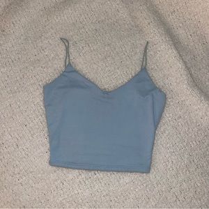 Blue crop top!